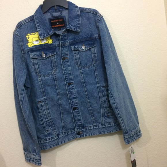 Members Only x Nickelodeon Spongebob Denim Jacket - Picture 4 of 14